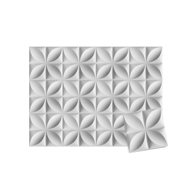 Set de 12 Piezas Panel Decorativo de Pared 3D Diseño Flor 30x30cm AGBOX | Añade Elegancia y Estilo a tu Espacio | Fácil de Instalar y Resistente