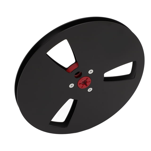 1/4 7 Inch Empty Tape Reel, 3 Holes Nab Aluminum Alloy Universal Open Reel Sound Tape Empty Reel, Empty Take Up Reel for Recording, Opening Machine Part for Reel to Reel Small Hub