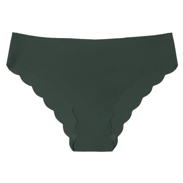 Ropa Interior de las Mujeres sin Costuras Tamaño Grande Cintura Baja Hielo Seda Nylon Pantalones Transpirables, Pantalones de Ropa Interior de las Mujeres