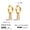 JDE0104002, variant on 925 Sterling Silver Earrings for Women, 14K Gold Plated Small Huggie Hoop Earrings for Multiple Piercing Hypoallergenic, CZ Cartilage Earrings Stacks Trendy Earrings