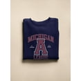 thumbnail image 3 of Michigan A League Sports Style Sweatshirt Men -Image by Shutterstock, Male Small, 3 of 4