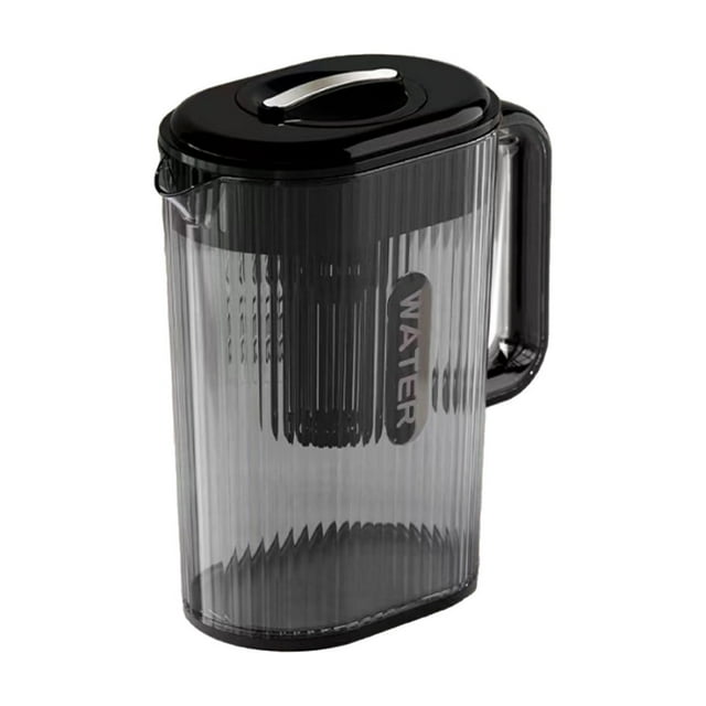 Meitianfacai Household Cold Water Kettle High Temperature Large Capacity Household Cold Water Cup Refrigerator Herbal Tea Pot Pot Beverage Barre(Black)