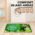 thumbnail image 4 of Sentmoon Modern Design Floor Rug St. Patrick's Day Door Mat 3 Sizes Faux Wool Non Slip Entry Rug with Clover Pattern for Bathroom or Front Porch Final Markdowns & Closeout Offers, 4 of 6