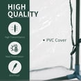thumbnail image 3 of Outsunny Portable Mini Cloche Greenhouse with Zipper Doors, 7' L x 3' W x 2.5' H, Waterproof UV Protected Cover, 3 of 9