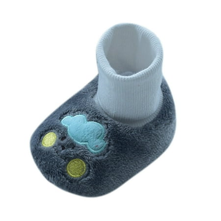 

Kids Socks Shoes Toddler Shoes Cotton Shoes Plus Velvet Thick Warm Soft Bottom Shoes Cute Do Not Fall In Front Of The Shoes Baby Socks Shoes