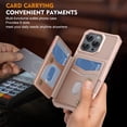 thumbnail image 5 of Allytechgroup Wallet Case for iPhone 16e with Credit Card Slot, Slim Fit PU Leather RFID Blocking Stand Phone Case Shockproof Protective Back Cover for iPhone 16e Women Men, Rosegold, 5 of 7