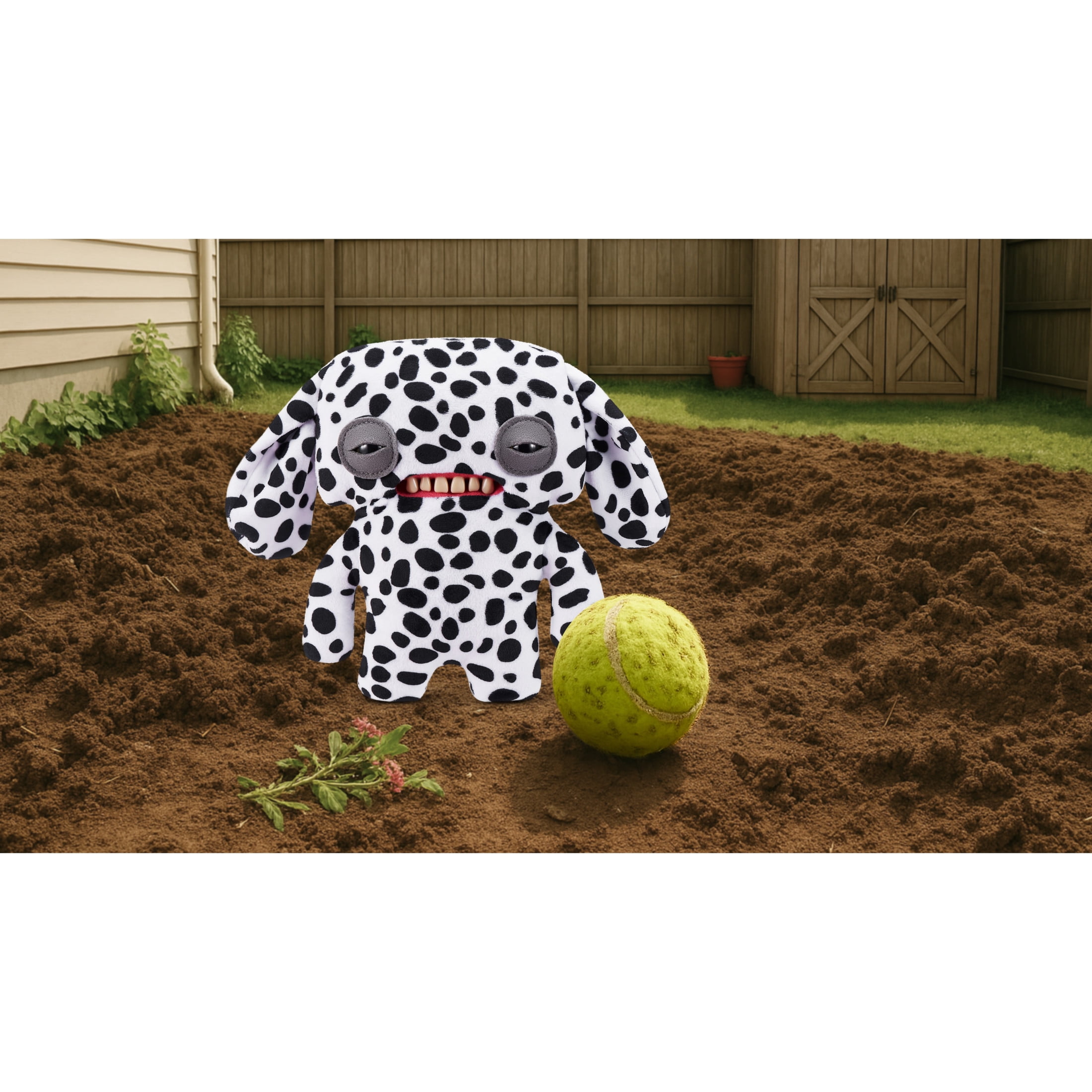 Fuggler Butt Ugly Pets 9 inch (Annoyed Alien - Dalmatian), Ugly Monster Stuffed Animal Toy by ZURU