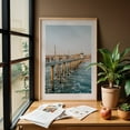 thumbnail image 6 of HB Pier 01 - Huntington Beach California Photography Oak Framed Wall Art Print 24 x 36 inches, 6 of 59