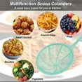 thumbnail image 5 of Cuchara ranurada, colador skimmer resistente al calor, cuchara ranurada, con mango ergonómico para filtrar verduras, pasta y más, 5 of 5