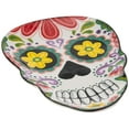 thumbnail image 2 of Plato de servicio de cerámica Boston International Día de Muertos, 2 of 7