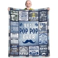 thumbnail image 1 of LHSHID Funny Papa Gifts from Granddaughter Grandson Best Gifts for Papa Best Papa Ever Gifts Papa Birthday Gifts from Grandkids to My Papa Grandpa Gifts for Christmas Great Papa Blanket Gifts 60x80in, 1 of 6