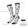 thumbnail image 6 of Fotbe Cartoon Helicopters print Women's Men's Novelty Crew Socks Cotton Socks Knee High Socks for Walking,Running,Nurses,Pregnancy, 6 of 8