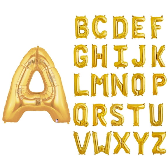 Burton & Burton 40" Letter F Shape Gold Balloon