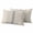 Beige Gray, variant on 2 Pack Outdoor Waterproof Throw Pillow Covers,Modern Navy Blue White Stripe Decorative Rectangle Patio Pillowcases for Chair Couch Sofa 20x12in