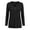 Black, variant on Women's Henley V Neck Tunic Top with Pockets, Long Sleeve Blouse For Women with Button Detail, Fall Casual Shirt for Daily Shopping and Family Time, Sizes S-2XL