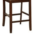 thumbnail image 2 of Transitional Style Kitchen Dining 5pc Set Counter height Round Table And 4 high Chairs Cushion Seats Solid wood Veneers, 2 of 8