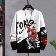 thumbnail image 2 of Suéteres de manga larga de estilo coreano para hombre, tendencias de moda de otoño 2024, sudaderas, tops Harajuku, camisetas XXL de lujo de diseñador para hombre, 2 of 4