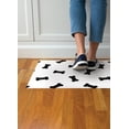 thumbnail image 3 of FloorPops Bones Black and White Washable Mat, 3 of 7