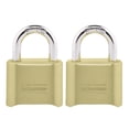 thumbnail image 1 of Cerradura de combinación Master Lock 175EC2 de latón, paquete de 2, 1 of 6