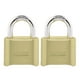 thumbnail image 1 of Cerradura de combinación Master Lock 175EC2 de latón, paquete de 2, 1 of 6