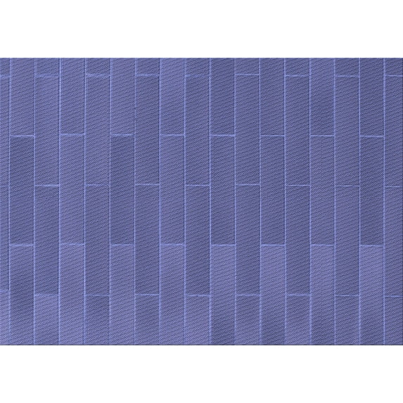 Ahgly Company Indoor Rectangle Patterned Deep Periwinkle Purple Area Rugs, 2' x 4'