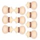 thumbnail image 2 of Colgante de madera, suministros hechos a mano de bricolaje Durable 10 piezas Accesorios tallados 0.7x0.5in Adornos tallados en madera, pulseras para bolsa de dinero Unbranded 1218200070211, 2 of 8