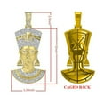 thumbnail image 3 of Real Diamond 0.61 Cwt. 26+ Grams Egyptian Queen Nefertiti Pharaoh Charm Pendent, 3 of 5