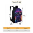 thumbnail image 4 of Kuiaobaty Galaxy Pug Dog Pattern Bookbag Set of 3 with Lunch Bags and Pencil Case Set Elementary School Backpack for Kids Girls Boys Teens Large Schoolbags Bagpack Rucksack Travel Outdoor Daypack, 4 of 7