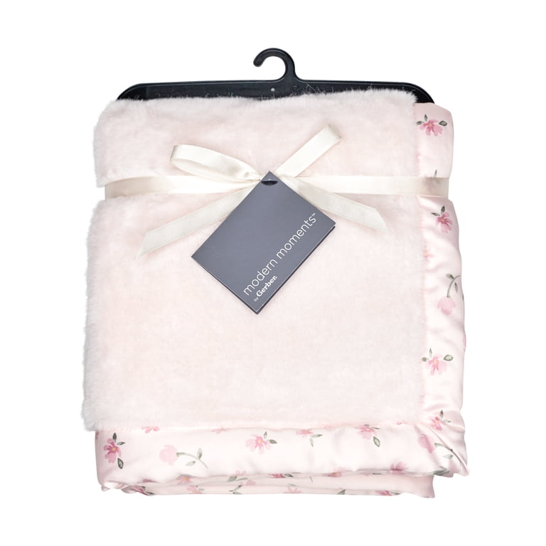 Modern Moments by Gerber Baby Girl Plush Blanket, Pink photo 7