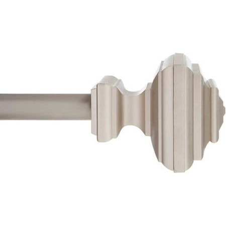 Better Homes and Gardens Corbin 1" Decorative Drapery Rod, Nickel