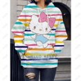 thumbnail image 1 of Chandail à Capuchon Femme Rétro Hello Kitty Imprimé Y2k Chandail Femme Printemps et Automne Ample Oversize Harajuku Vent Décontracté Cent Ans Tops, 1 of 7