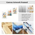 thumbnail image 5 of ZHONGYUTONG Flower Wall Art Set of 3 Watercolor Wildflower Paintings Colorful Floral Pictures Wall Decor Botanical Canvas Prints for Girls Room Decor Framed (16.00" x 24.00" x 3PCS), 5 of 5