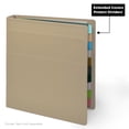 thumbnail image 4 of Carstens 1.5- Inch Heavy Duty 3-Ring Binder - Side Opening, Oatmeal, 4 of 5