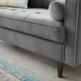 thumbnail image 4 of Modway Causeuse en Velours de Performance Valour, Gris, 4 of 9