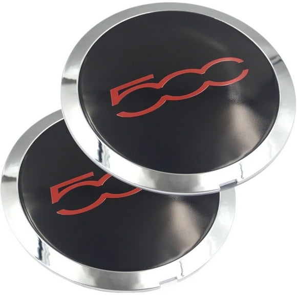 133mm Hubcap for Fiat 500 Wheels Centre Hub Caps Set 68078419AC 68078421AC Dust Cover Cap Replacement 51884863