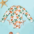 thumbnail image 3 of MEZZALL Children Girls One-Pieces Monokini Swimsuit Toddler Kids Bathing Summer Beach Wear Solid Color Cute Cartoon Print Swimwear Birthday Bathing Suit Beachwear, 3 of 5