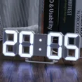 thumbnail image 2 of 3D LED Digital Wall Clock, Adjustable Brightness Electronic Clock for Bedroom, Living Room and Home Decor, 2 of 7