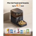 thumbnail image 4 of Cordless WiFi Automatic Cat Feeder with Smart App Control, Rechargeable Battery Operated Pet Food Dispenser for Large Kibble, 3L/12 Cups Capacity, 4 of 7