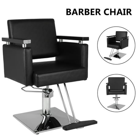 Zimtown Hydraulic Barber Chair, 360°Swivel Heavy Duty Beauty Salon Chair, with Footrest, Wooden Armrest, for Hair Cutting, (Best Barber Chair Brands)