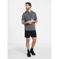 thumbnail image 2 of Athletic Works Men's and Big Men's Performance Coach Style Short Sleeve Hoodie Sweatshirt, Sizes XS-5XL, 2 of 5
