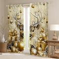 thumbnail image 2 of Castle Fairy Animal Deer Blackout Curtains Set of 2 (52x84 Each) for Teens Women Men,Xmas Snowflake Window Curtains,Merry Christmas Curtains and Drapes,Super Cozy Room Decor, 2 of 6
