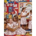 thumbnail image 4 of Vestido para Niñas PATPAT con Mangas Volante y Cinturón Floral Albaricoque 11-12 Años, 4 of 9