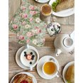 thumbnail image 4 of White Pink Flower Kitchen Dish Towels for Drying Dishes Set of 3, Shabby Chic Spring Vintage Leaf Green Waffle Weave Microfiber Hand Tea Bathroom Towels Quick Dry & Absorbent Towel 15.7x23.6, 4 of 7