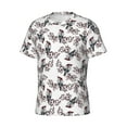 thumbnail image 3 of Yiaed Bird Print Mens Short Sleeve Tight Fit T-Shirt, Crewneck Casual Tee-3X-Large, 3 of 5