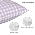 thumbnail image 4 of Rateoe Purple Checkboard Pattern Throw Pillow Cover Premium Pillow Stuffer Sham Square for Decorative Cushion Bed Couch Sofa(Pillow insert not included), 4 of 8