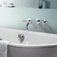 thumbnail image 2 of Wowow Wall Mount Tub Filler Faucets,High Flow Wall Mounted Bathtub Faucet with Two Handles and 12" Long Spout, Polished Chrome, 2 of 8