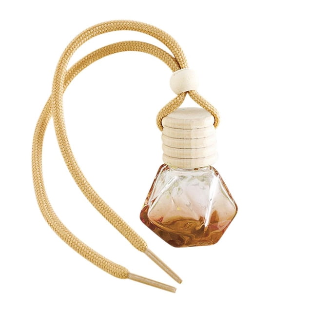 Feltree Pack Diffuseur de Parfum Suspendu pour Voiture, Flacons Pendentifs Vides Rechargeables en Verre Coloré pour Huile, Aromathérapie et Fragrances