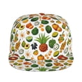 thumbnail image 2 of Haiem Lemon Fruits Vegetables Classic Snapback Cap Flat Bill Hat Baseball Cap Adjustable Size Cotton Dad Hat, 2 of 9