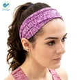 thumbnail image 4 of Deago Workout Headbands For Women Non Silp Sweat Bands Moisture Wicking & Quick Dry (Black), 4 of 8