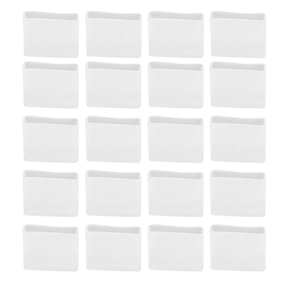 HONMEET 50Pcs Clear Silicone Clamp Covers for Clothes Hangers Non Slip Trouser Grip Protective Covers